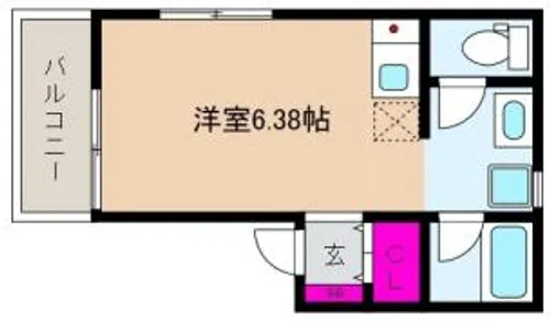 兵庫県神戸市東灘区住吉宮町2丁目【アパート】の間取り