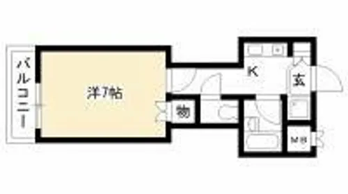 エステムコート御所南【3階】の間取り