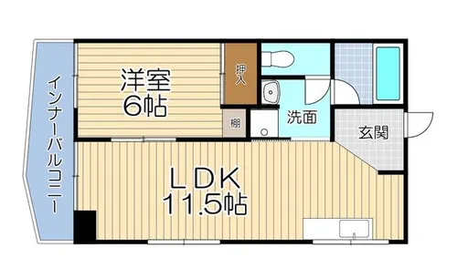 山内ビル【302号室】の間取り