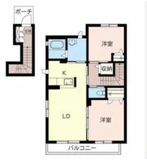 シャーメゾン F VALLEY【202号室】の間取り