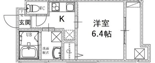 プライベートレジデンス東山七条【302号室】の間取り