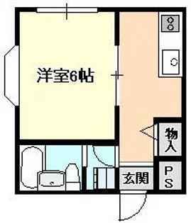 ハイツヤマトⅡ【1階】の間取り