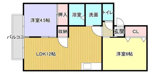 福岡県北九州市八幡東区白川町【アパート】の間取り