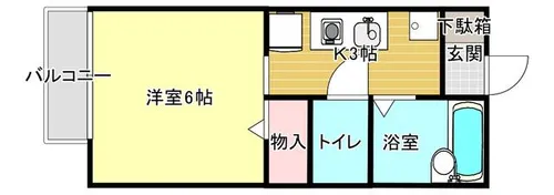 ヴァンベールHATANO PureⅠ【1203号室】の間取り