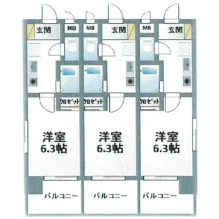 ラ・メルベーユ【7階】の間取り
