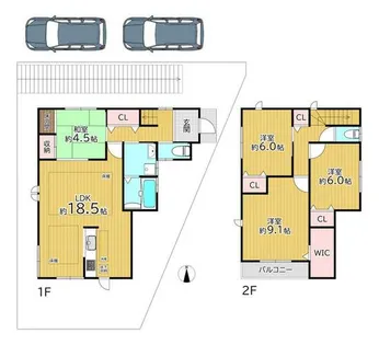 京都府京都市伏見区桃山町本多上野【一戸建】の間取り