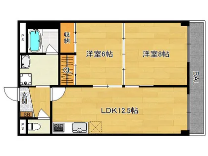 コーポマイライフ18【1階】の間取り