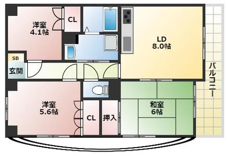 珈琲館ビル【3階】の間取り