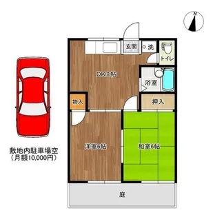 ヴェルハイツ【1階】の間取り