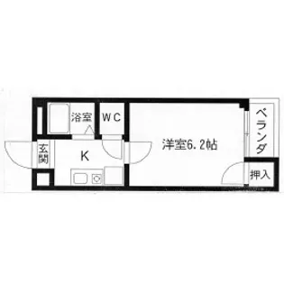 シェモア桂坂【1階】の間取り