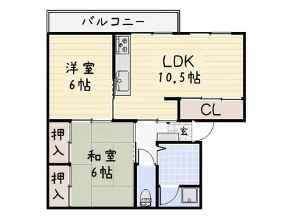 福岡県北九州市小倉北区霧ケ丘3丁目【マンション】の間取り