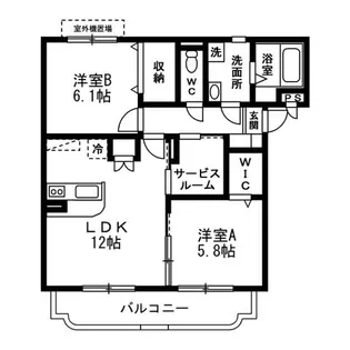 センチュリーコート網掛【2階】の間取り
