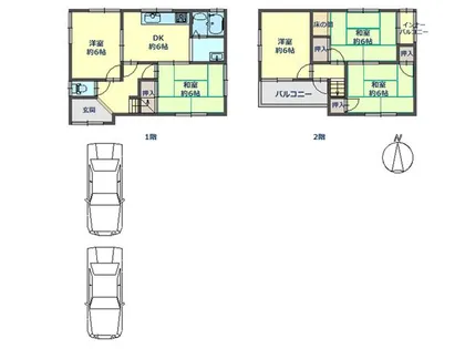 大阪府堺市堺区南向陽町1丁【一戸建】の間取り