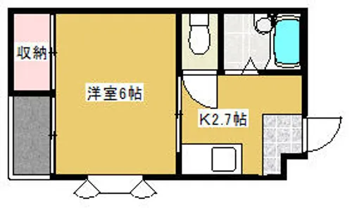 エレミヤマンション【4階】の間取り