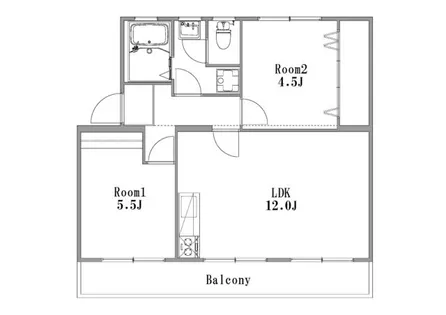 川本ビル【502号室】の間取り