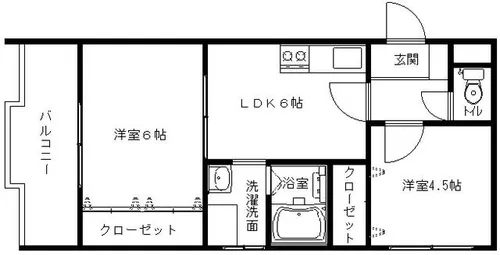 ナカノハイツパート5【303号室】の間取り