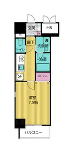 カーサニア尾頭橋【7階】の間取り