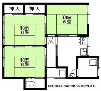 山田アパート【2階】の間取り