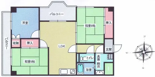 インペリアル東生駒【401号室】の外観