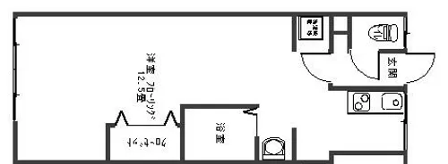 ヒラマ不動産ビル【2号室】の間取り