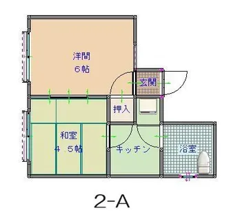 和歌山県和歌山市西釘貫丁2丁目【アパート】の間取り