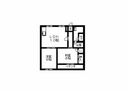 セキハイツ【302号室】の間取り