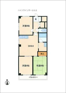 ハイツウィンザー【3階】の間取り