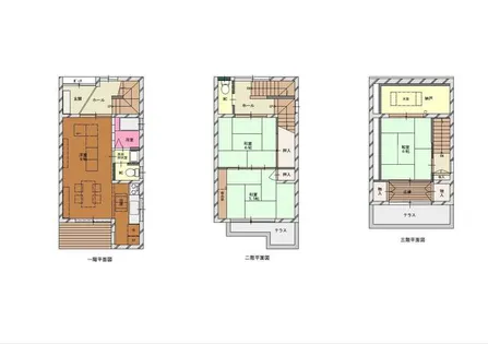愛知県名古屋市西区那古野1丁目【一戸建】の間取り