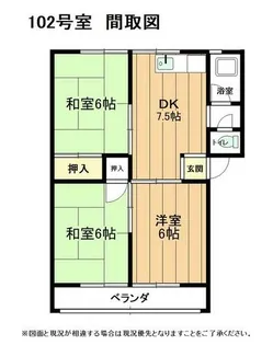貴船マンション【102号室】の間取り