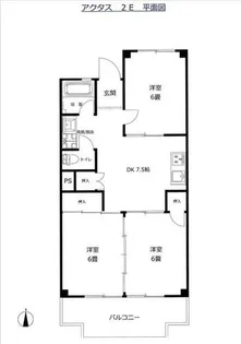 アクタス池上台【2階】の間取り