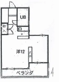 グラン・ドゥ・ムール【1階】の間取り