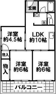 センタービレッジⅢ【301号室】の間取り