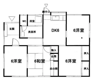 福岡県北九州市八幡西区岩崎1丁目【一戸建】の間取り