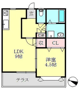 リーフテラス【1階】の間取り
