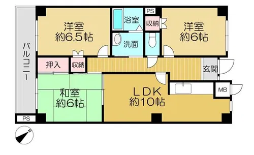 マイシティ303【2階】の間取り
