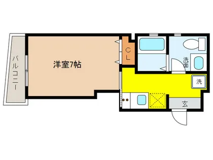 1Kの間取り画像