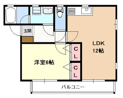 オアシス呼続【2階】の間取り