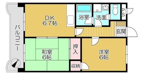 メゾン・DE・OK【3階】の間取り