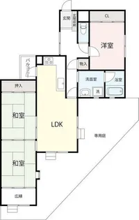 アンシャンテ八幡西【1階】の間取り