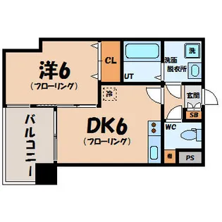 ピュアドームエストーレ姪浜【806号室】の間取り