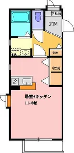 ヤマニディアスハイツ(大)【2階】の間取り