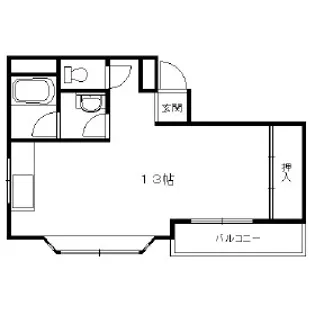 パラシオ中少路【3階】の間取り