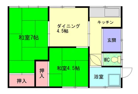 福岡県直方市大字上新入【一戸建】の間取り