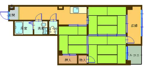 福岡県北九州市門司区栄町【マンション】の間取り