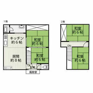 北海道岩見沢市南町八条3丁目【一戸建】の間取り