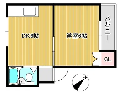 ラベンダー【102号室】の間取り