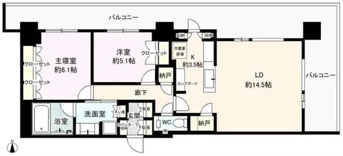 タワー・ザ・ファースト名古屋伏見【3階】の間取り
