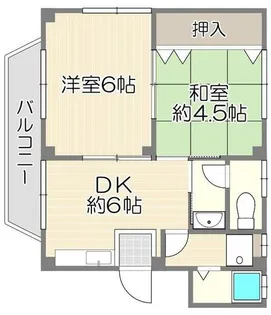翠香園コーポ百合【3階】の間取り