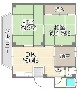 翠香園コーポ百合【3階】の間取り