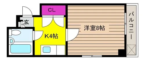 エイトパレス御影【3階】の間取り